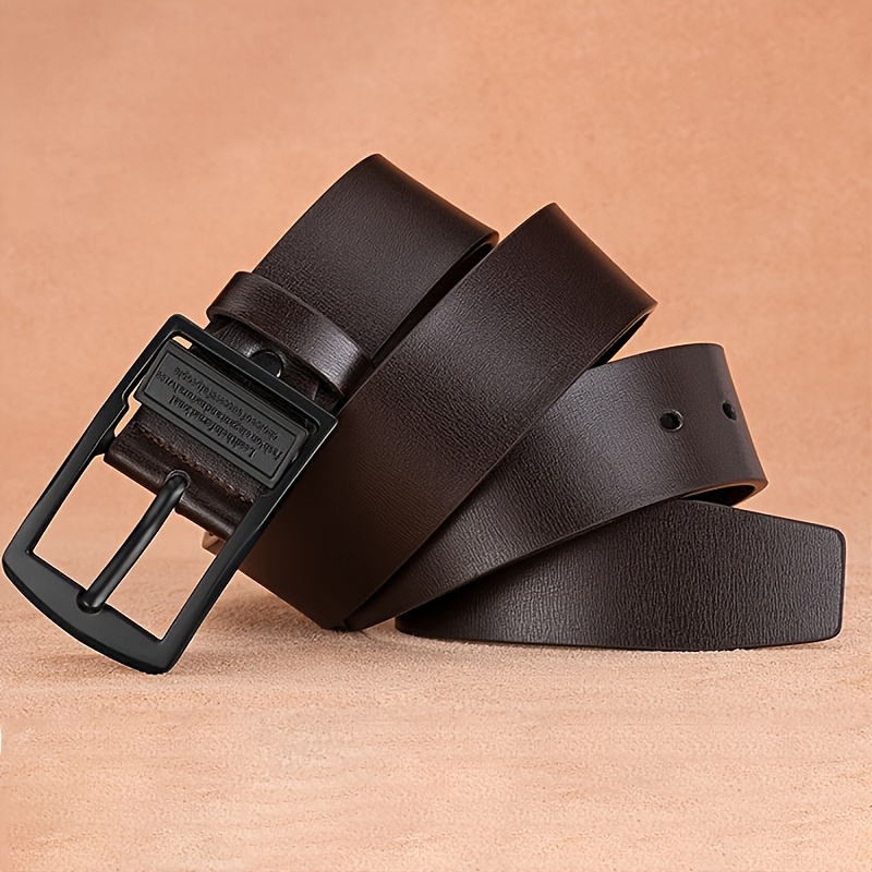FLAGIA Men's Faux Leather Belt, Alloy Buckle, Adjustable, Casual & Formal